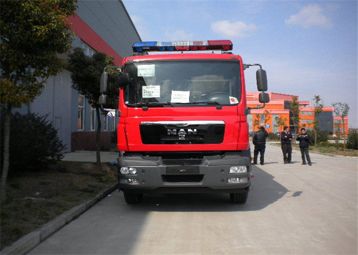 Six Seats Water Tanker Fire Truck Pump Flow 60L/S Aluminum Water Tank 5684L