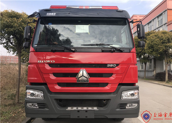 6 Seats 276kw Piston Primer Pump Water Tanker Fire Truck 6x4 Drive 85km/H