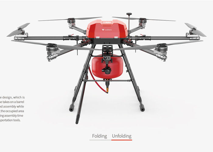 25000mah 6KM Folding Arm 110rpm/V Fire Fighting Drone