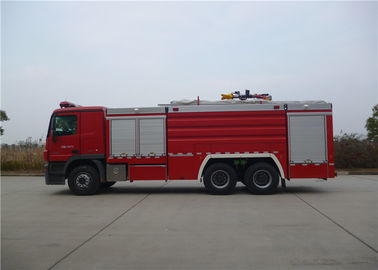 265KW 6x4 Driving Commercial Fire Trucks Wóz strażacki z cysterną na wodę i pianę